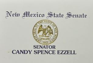 New Mexico State Senate letterhead for Senator Candy Spence Ezzell